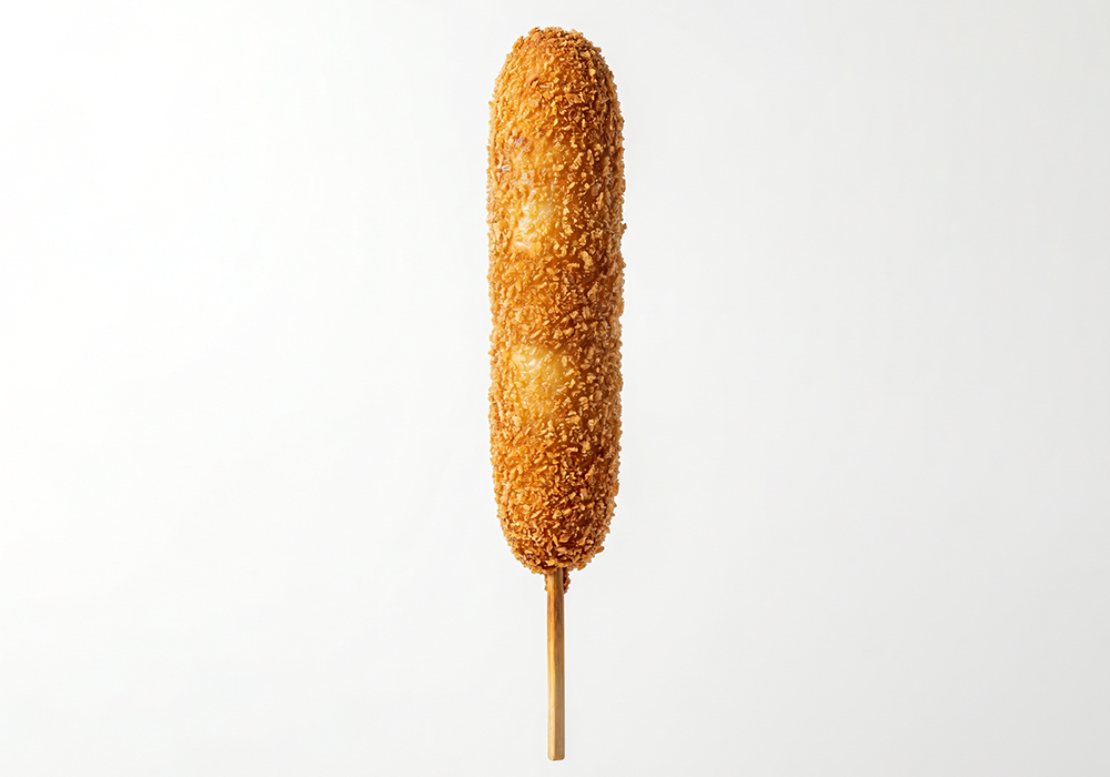 Crispy Mozzarella Corn Dog